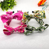PRESSED WIDE BRIMMED FLORAL BOW HEADBAND_CWAHA2573