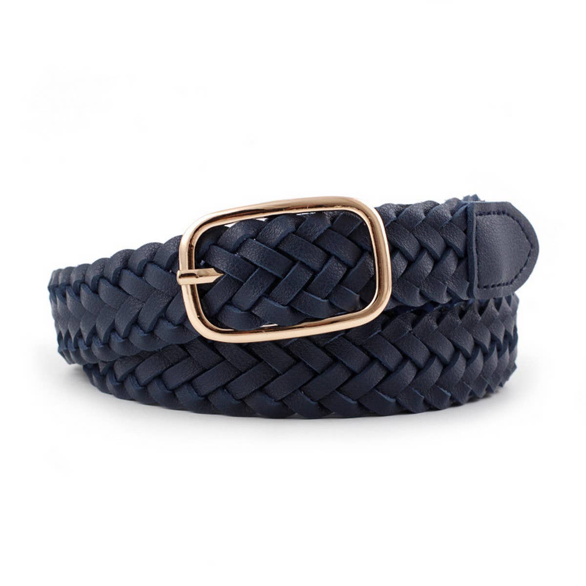 Cwabe0892_All-Match Square Buckle Twist Belt