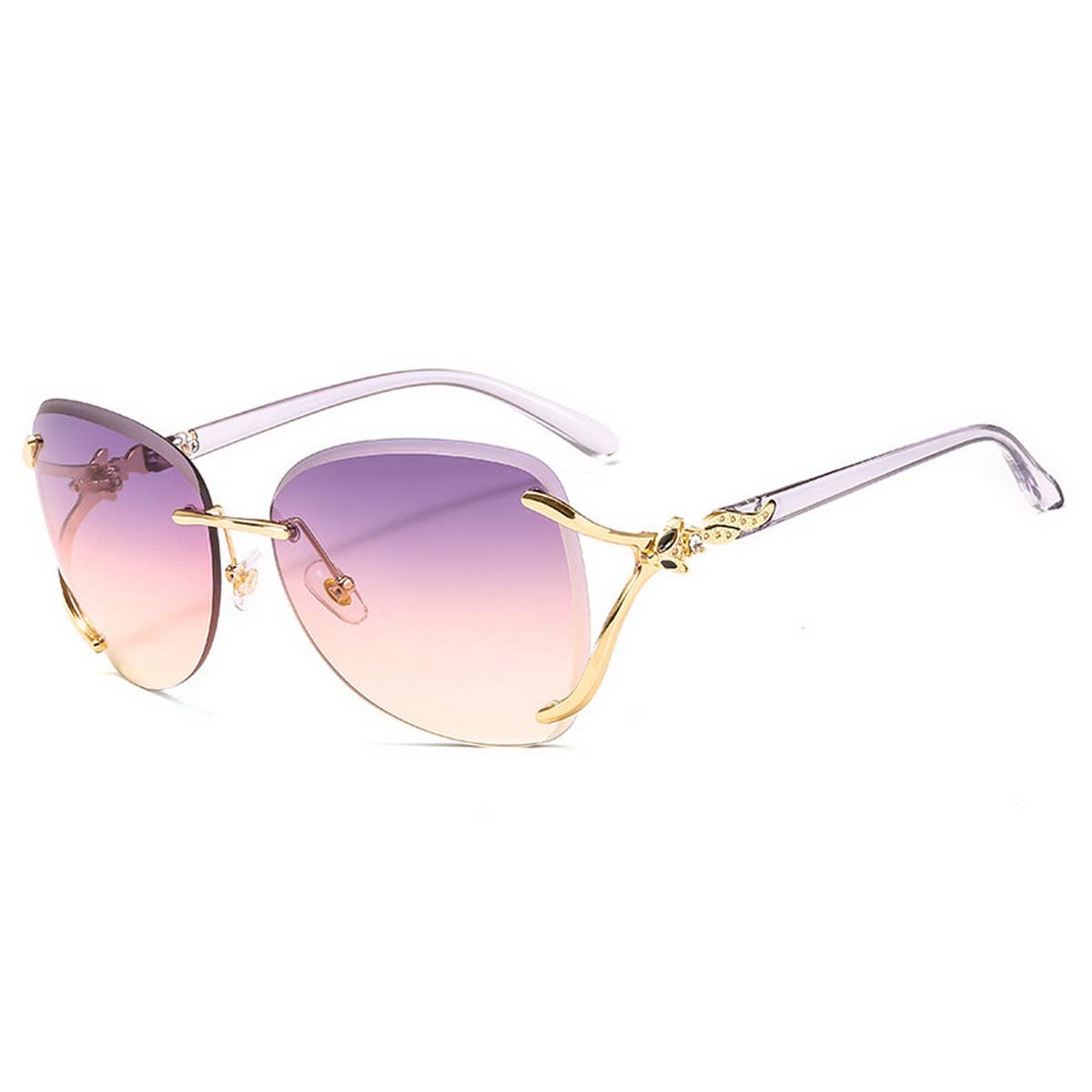 FOX HEAD RIMLESS FASHION SUNGLASSES FOR WOMEN_CWASG1150