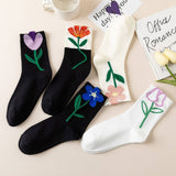 AUTUMN AND WINTER COTTON BREATHABLE MID CALF SOCKS_CWMS0920
