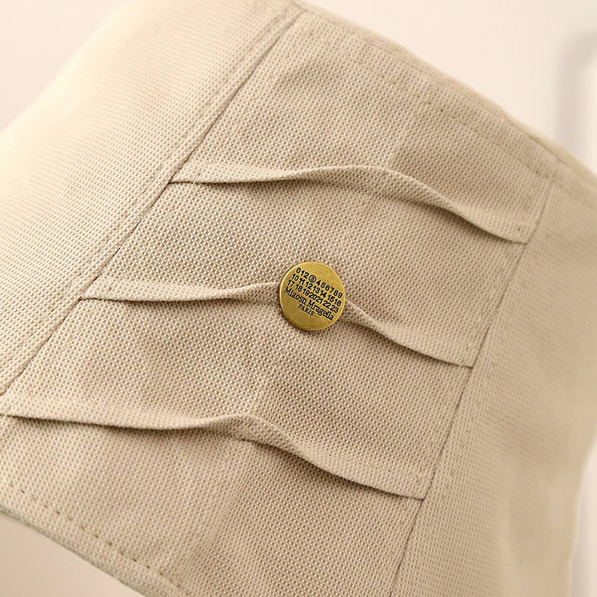 PLEATED SUN PROTECTION BUCKET HAT_CWAB2844