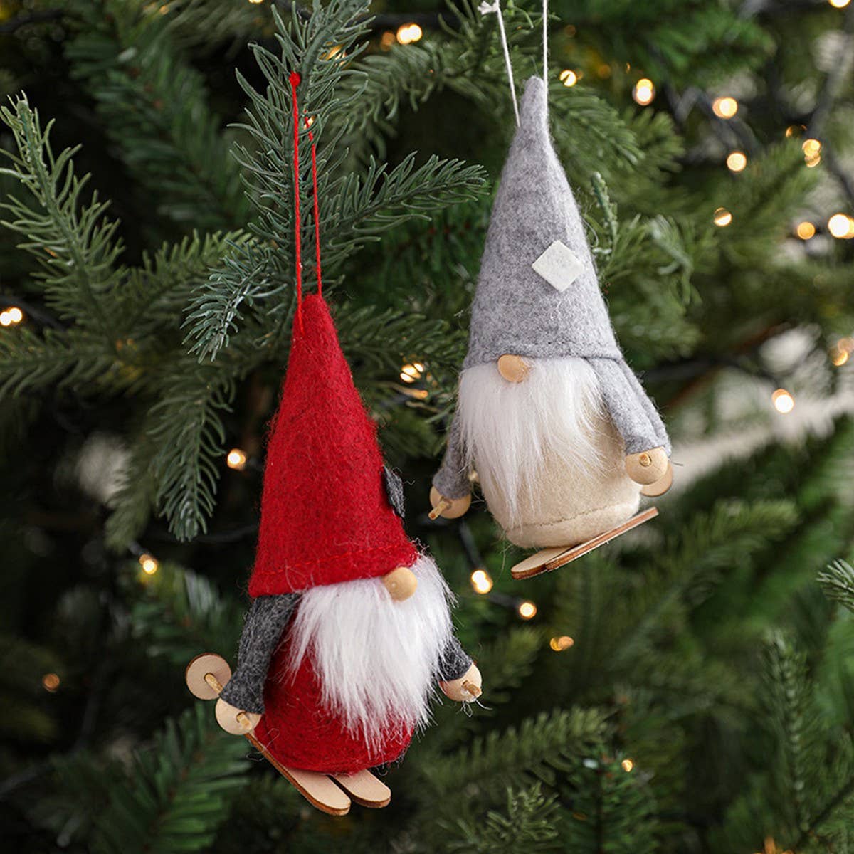 FABRIC SANTA RUDOLPH DOLL HOLIDAY DECORATION_CWMM9685