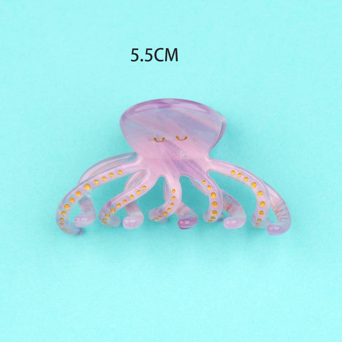 OCEAN BEACH FISH SEASHELL ACRYLIC HAIR CLAW CLIPS _CWAHA0552