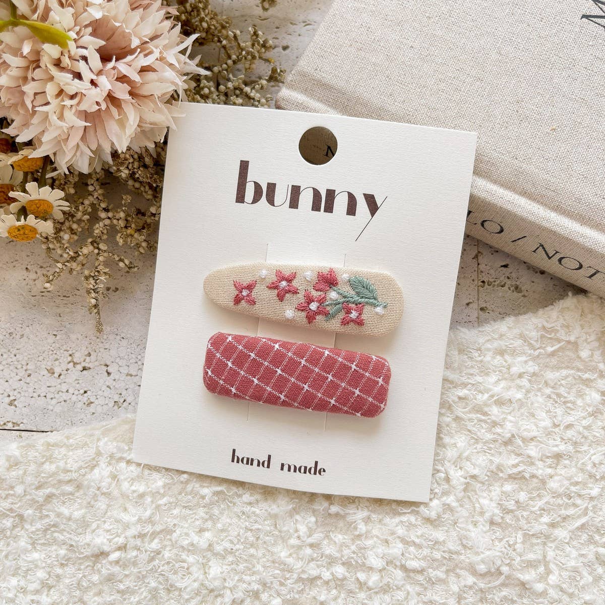Embroidered Fruit Floral Bb Clips_Cwaha08424