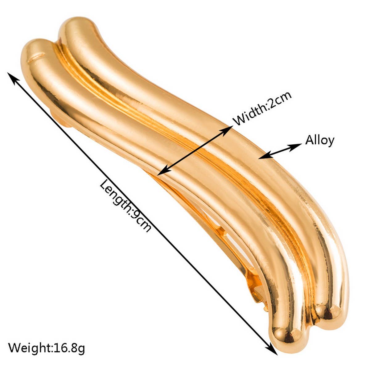 GEOMETRIC HEART METAL SPRING HAIR CLIP FOR WOMEN_CWAHA6241