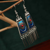 NEW RETRO ETHNIC STYLE LONG TASSEL EARRINGS_CWAJE3994