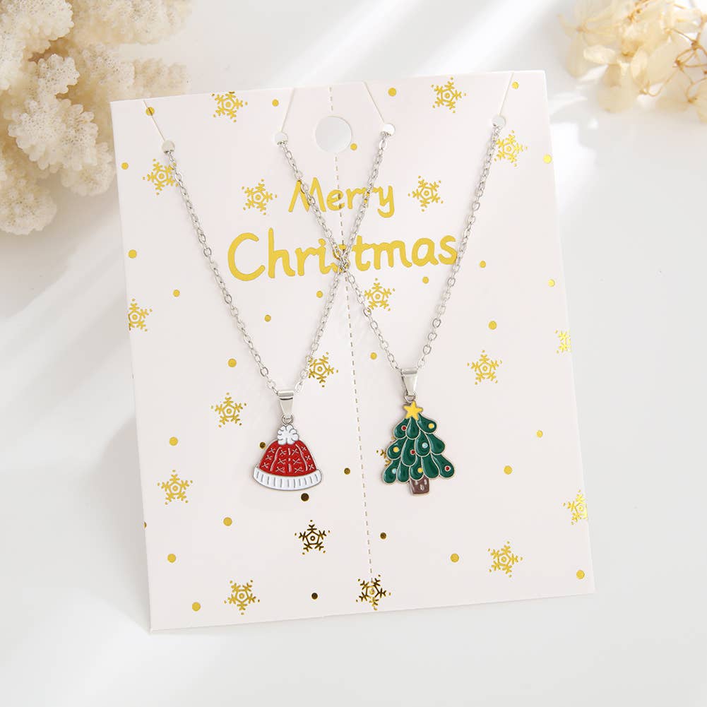 Christmas Cartoon Pendant Necklace_Cwaje2156