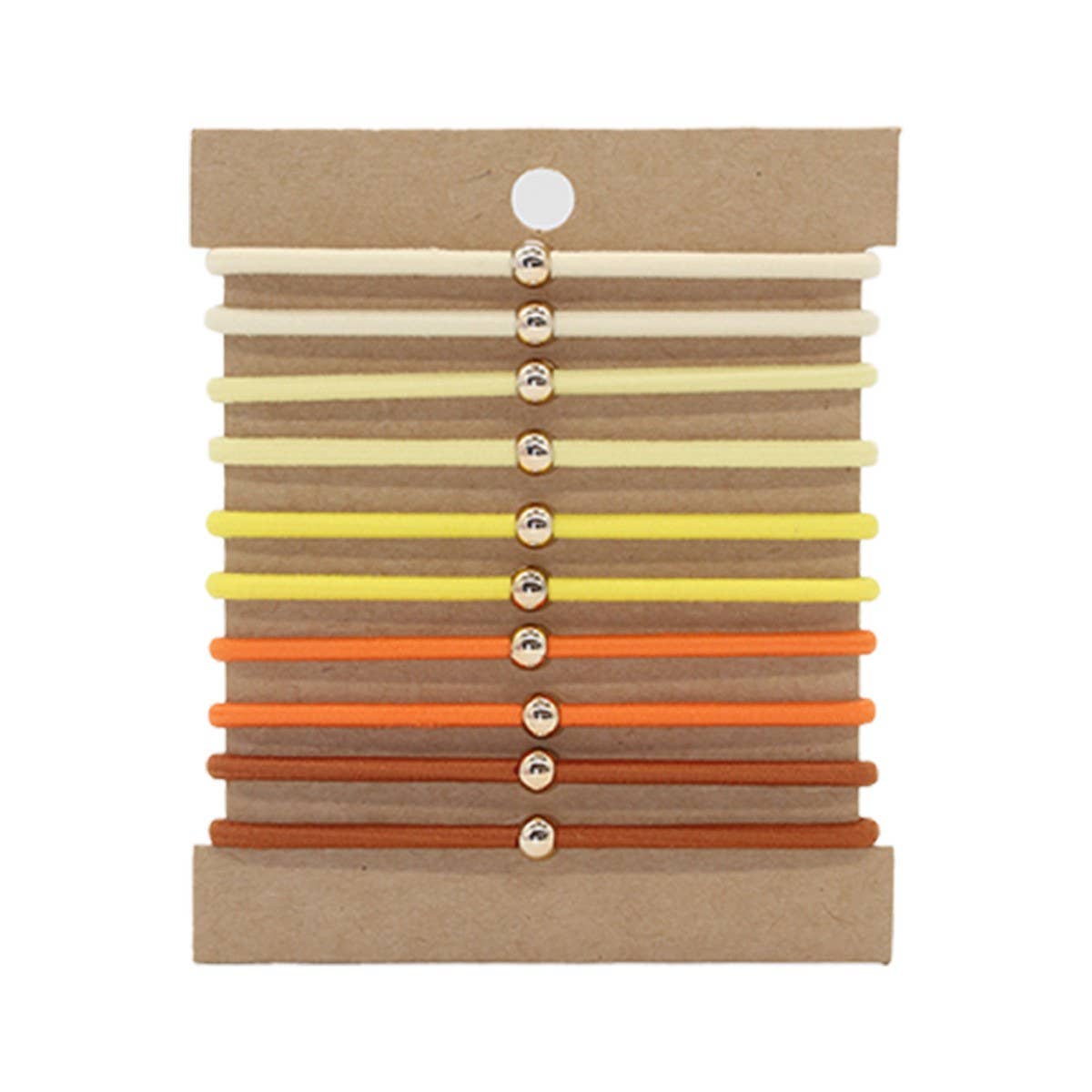 10 CLIP ON THREADED HAIR SCRUNCHIES_CWAHA2723