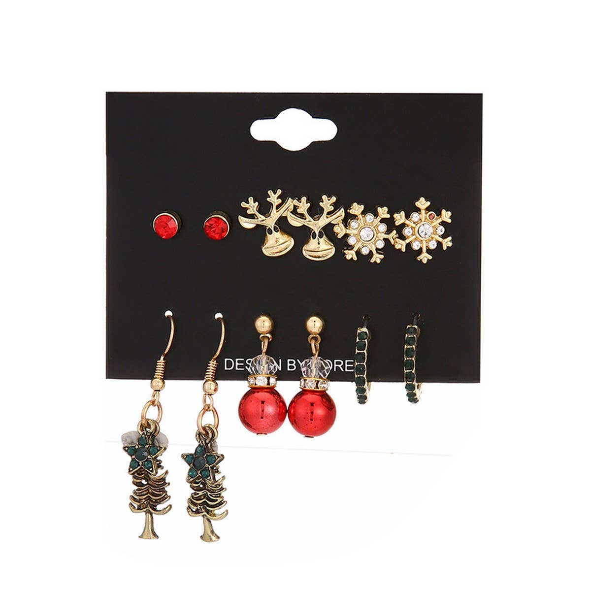CHRISTMAS FASHION SWEET ALLOY EARRINGS JEWELRY SET_CWMM2630