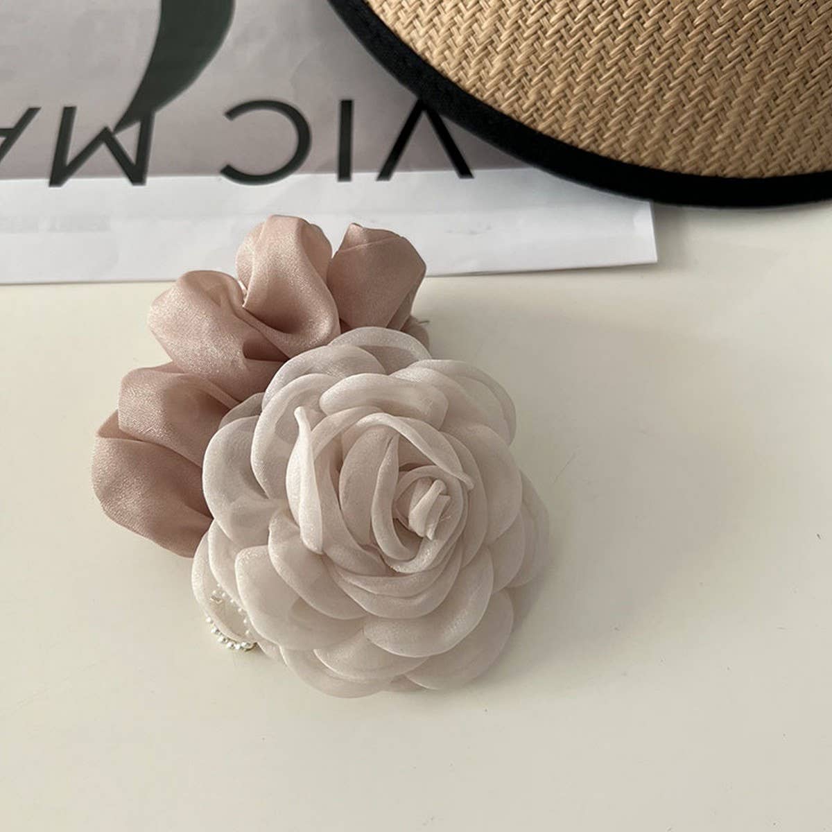 CAMELLIA HAIR CLAW ELEGANT BUN CLIP FOR BACK HAIR_CWAHA4686
