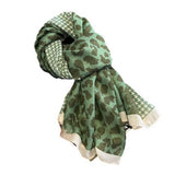 Fashionable Thin Plaid Warm Shawl Scarf