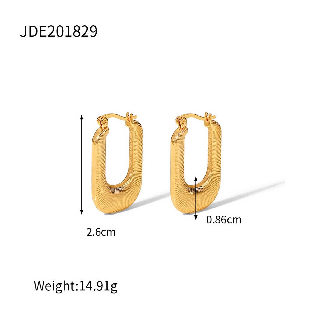 PERSONALIZED HIGH END GOLD PIGMENT HOOP EARRINGS_CWMM2350