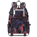 BACKPACKS FOR SCHOOL GRAFFITI PRINT TRAVEL BAG_CWAB5515