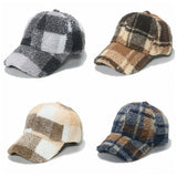 Wool Baseball Cap - Check C Ved Brim Cwah0728