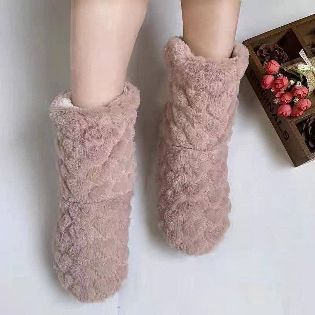 Winter Adult Thickened Couple Floor Socks Slippers_Cwms1203