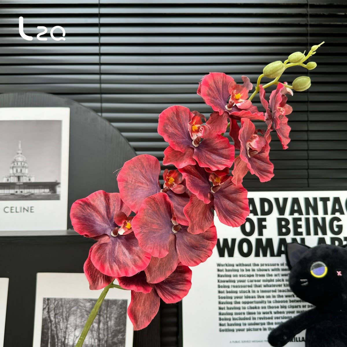 PREMIUM SILK 9 HEAD PHALAENOPSIS ORCHID HOME DECOR_CWMM6479