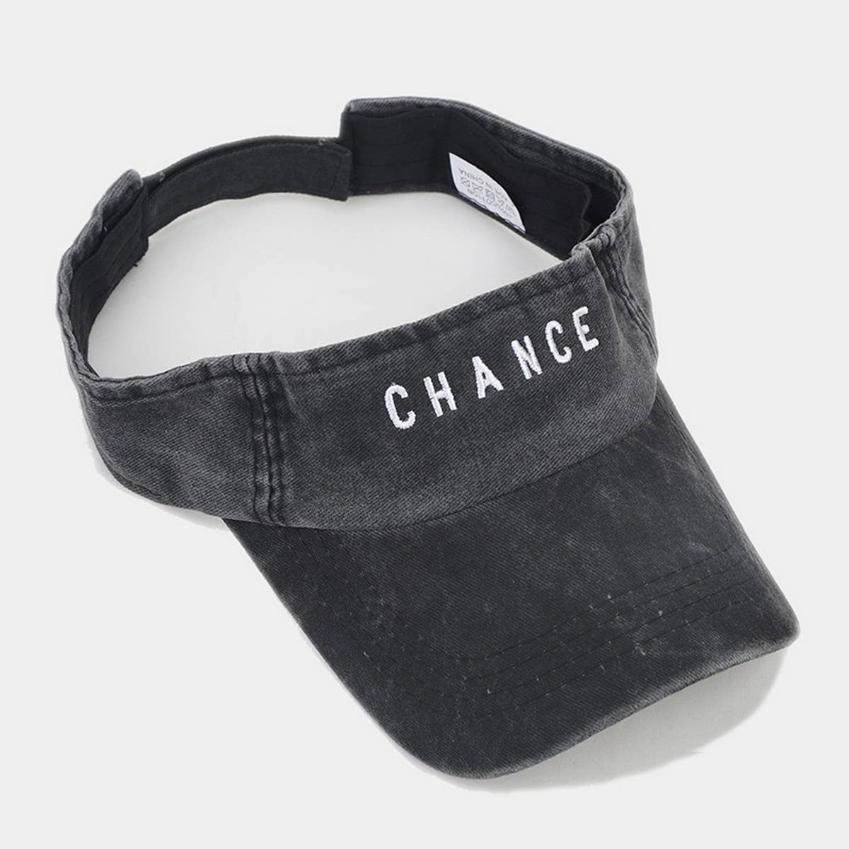 EMBROIDERED LETTER VISOR HAT SUMMER SUNSHADE CAP_CWAH3304