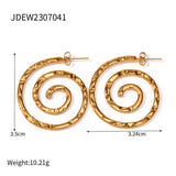 PERSONALIZED BEAT SPIRAL HAMMER EARRINGS_CWASC1686