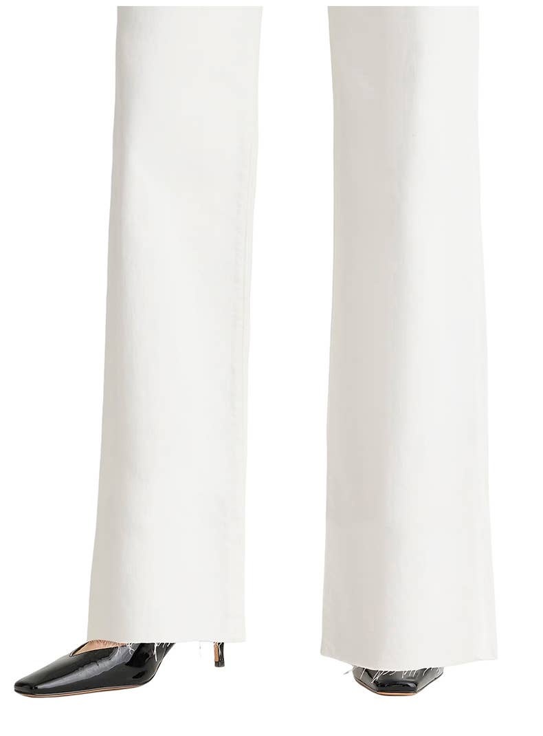 Stretch Solid Color Straight Cut Denim Pants