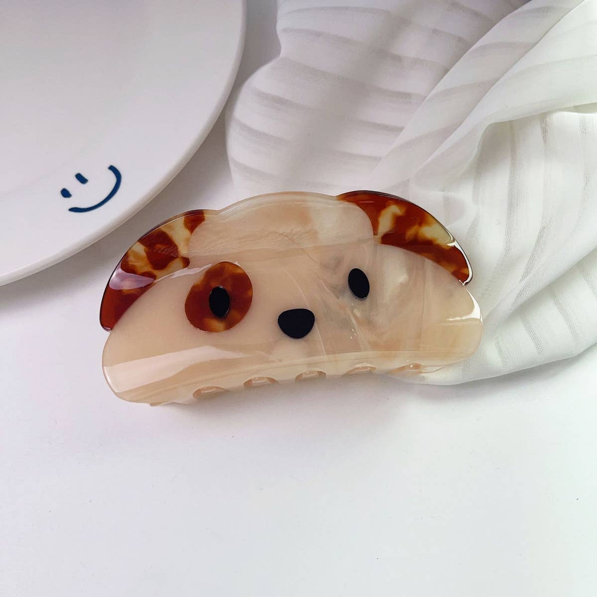 CUTE CARTOON CLOUD KITTEN HAIR CLAWS CLEAR GIRL_CWAHA1349