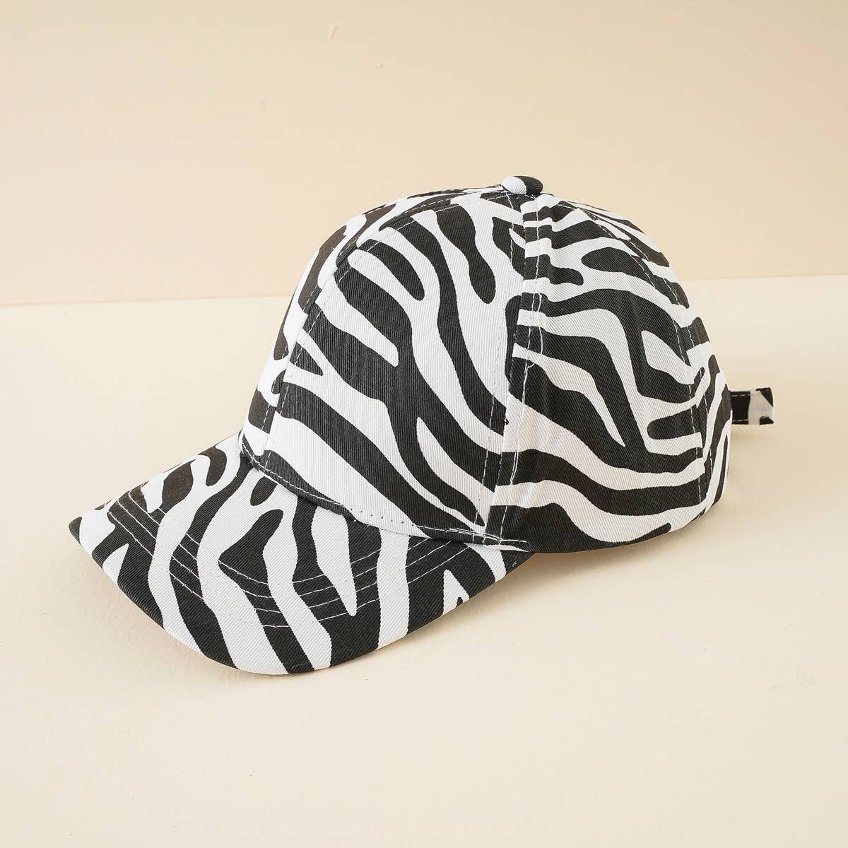 Zebra Print Baseball Hat Summer Sun Hat Cwah1401