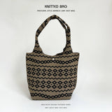 NEW NICHE DESIGN PATTERN KNITTED SHOULDER HANDBAG_CWAB2377