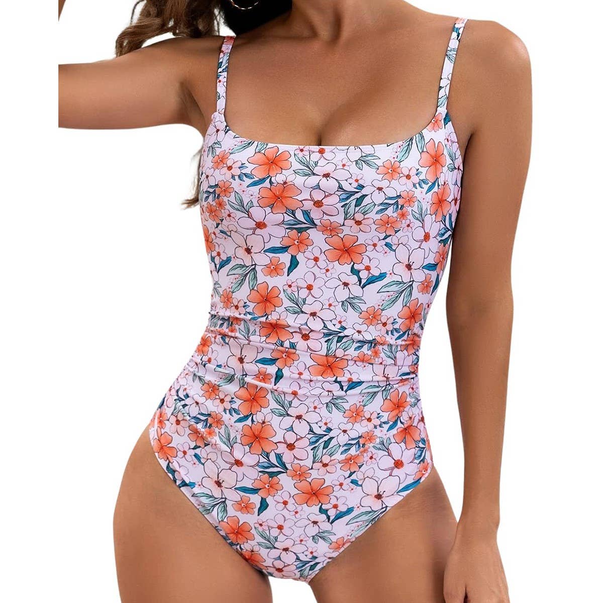 Womens Printed Bikini One-Piece Swimsuit