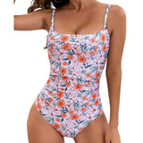 Womens Printed Bikini One-Piece Swimsuit