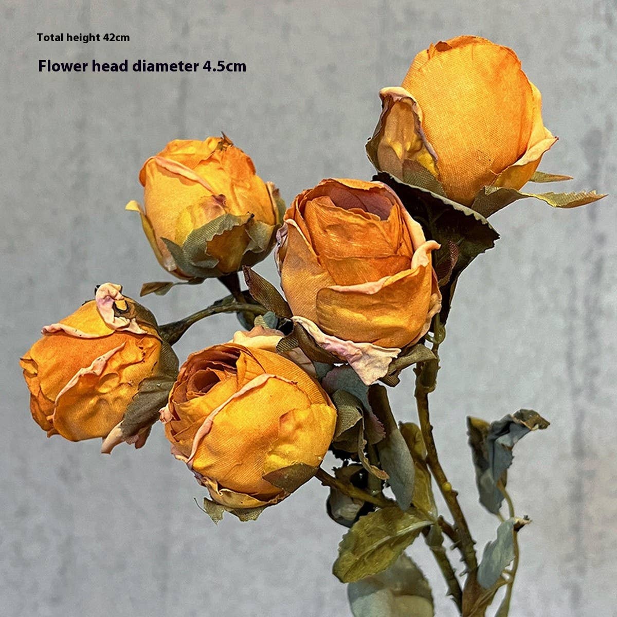 HIGH END BURNT EDGE ROSE BOUQUET FOR TABLE DECOR_CWMM6588