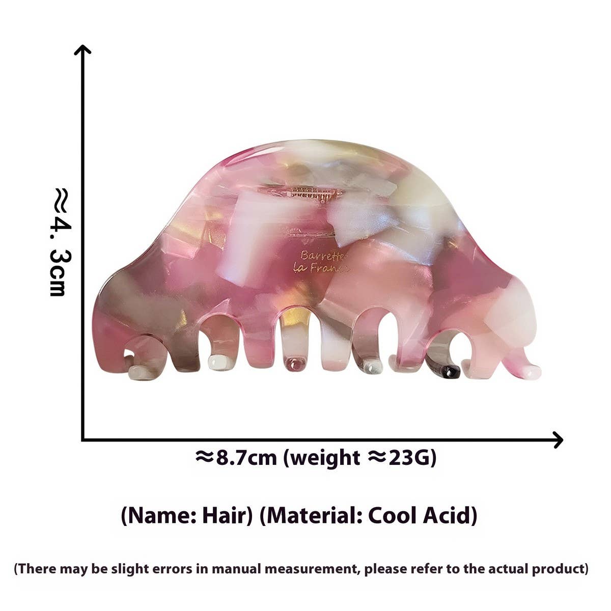 Half-Moon Acetate Hair Claw ? Chic Clip_Cwaha07245