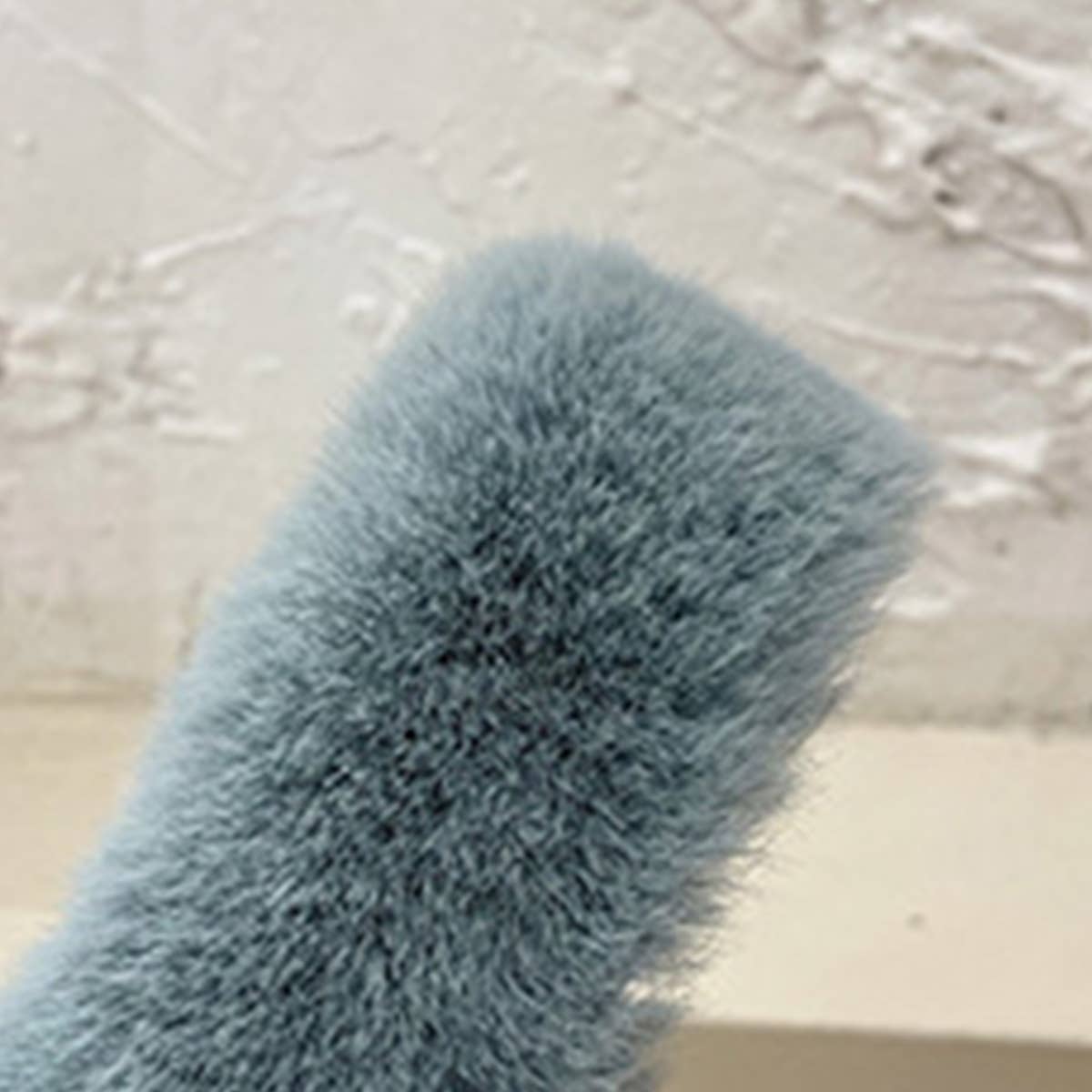 Wear Thick Bottom Of Plush Slippers Outside