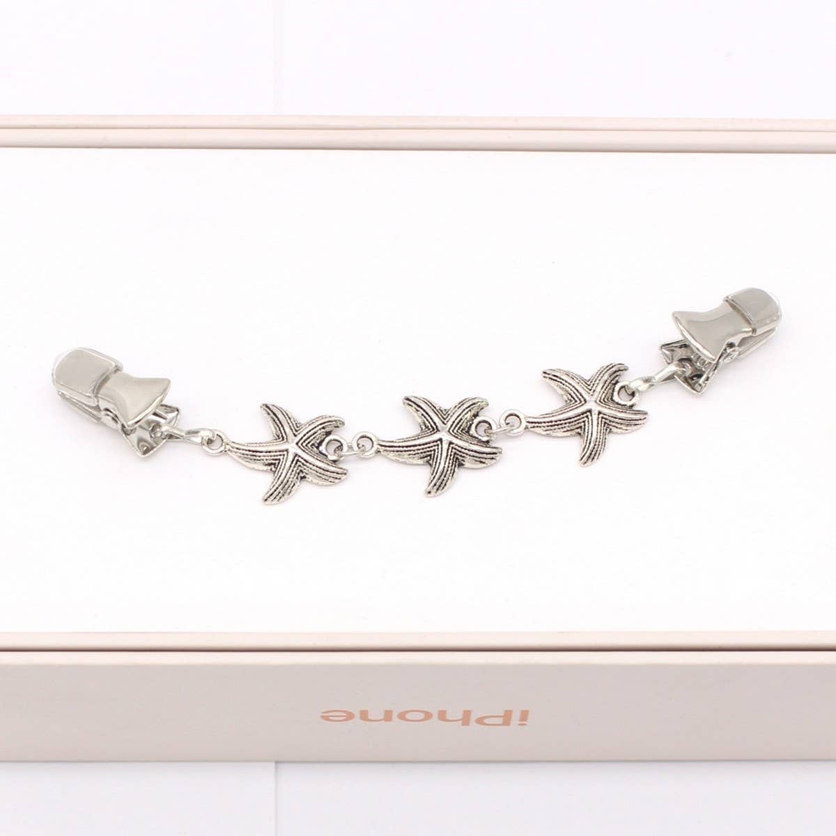 NEW FASHION BEACH STARFISH SHELL SHAWL CLIP_CWMM2211