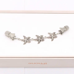 NEW FASHION BEACH STARFISH SHELL SHAWL CLIP_CWMM2211