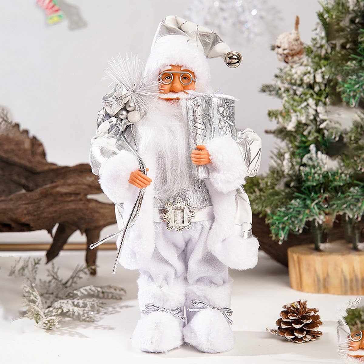 12 INCH STANDING SANTA CLAUS DECORATIVE FIGURE_CWMM2767