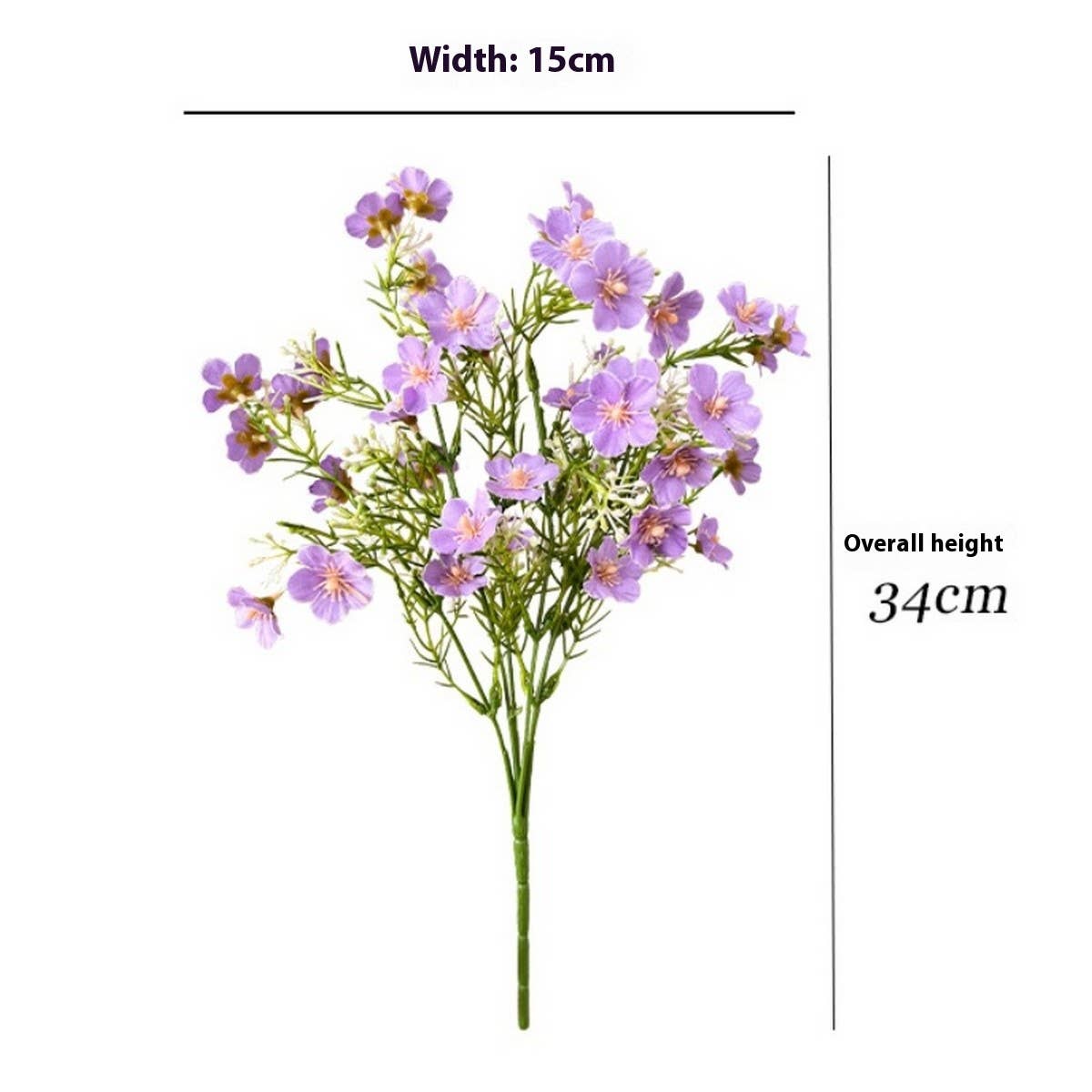 COLORFUL GYPSOPHILA SPRAY WITH 6 BRANCHES FAUX_CWMM6523