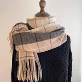 PLAID SCARF SHAWL CLASSIC TARTAN WINTER WRAP_CWASC1455