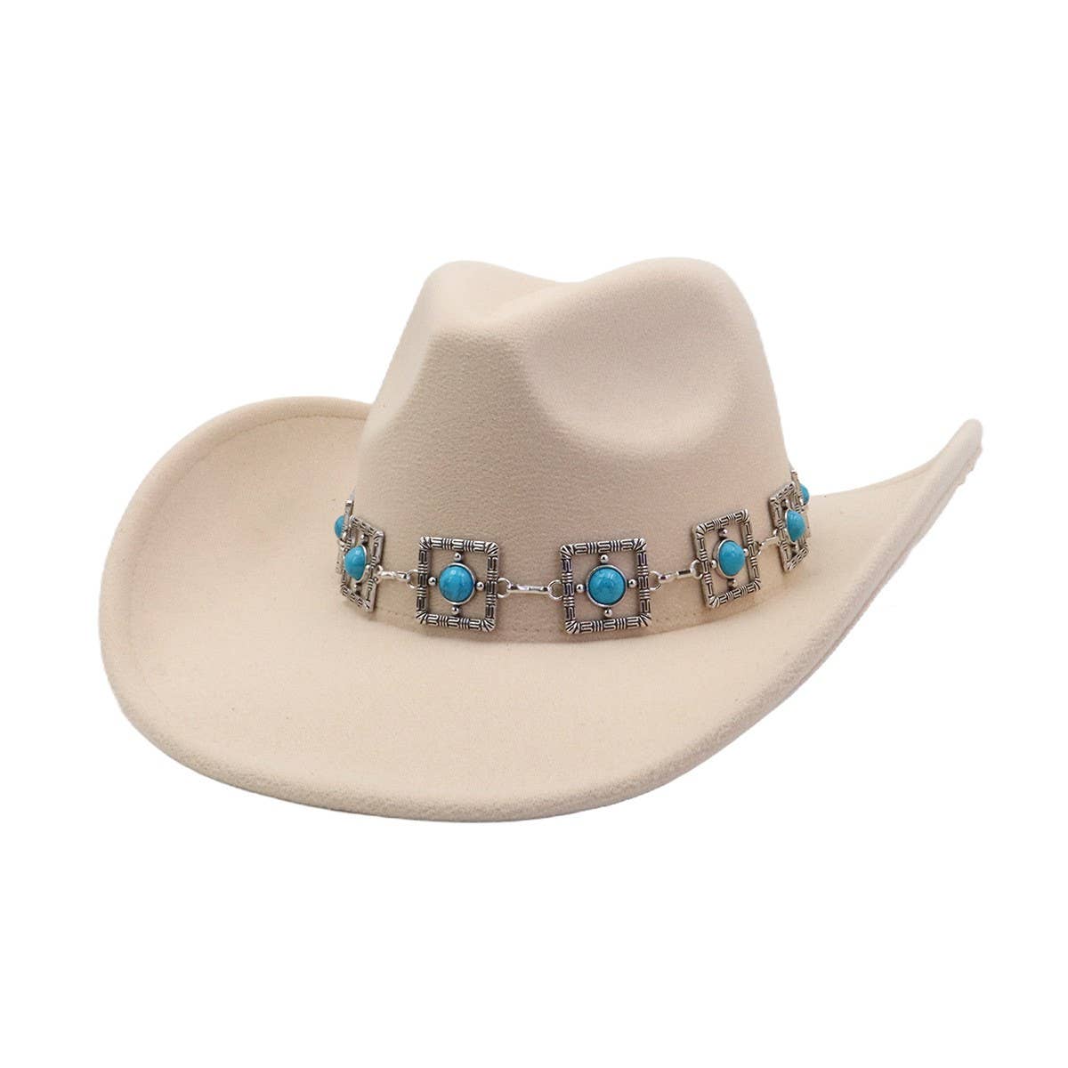 Unisex Cowboy Fedora Hat Ethnic Style_Cwah04445