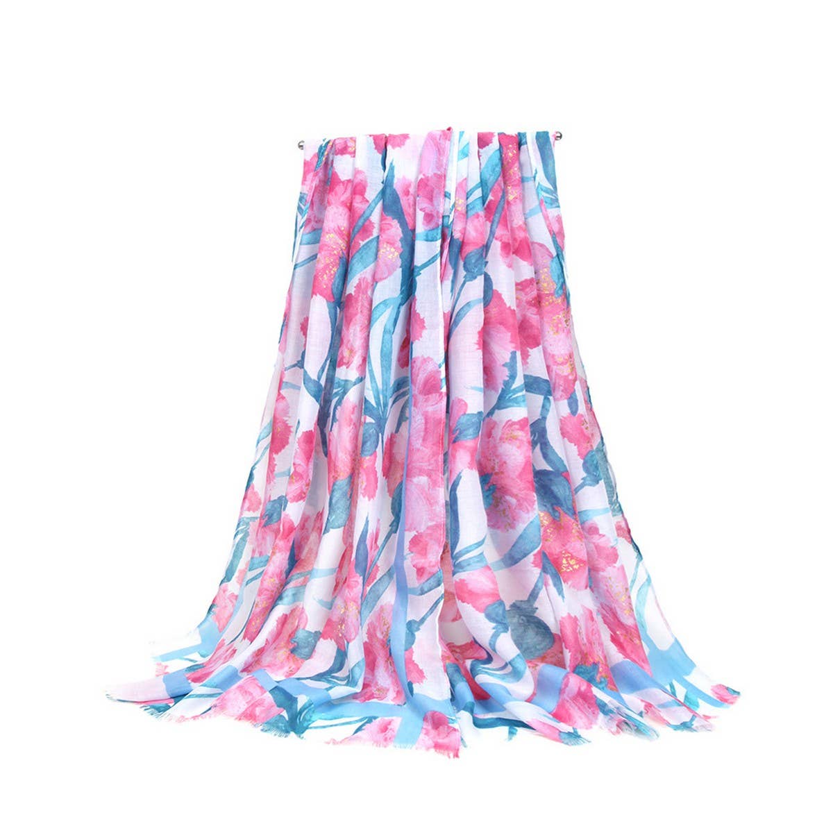 FLORAL SCARF LIGHTWEIGHT BEACH WRAP FOR WOMEN_CWASC0679