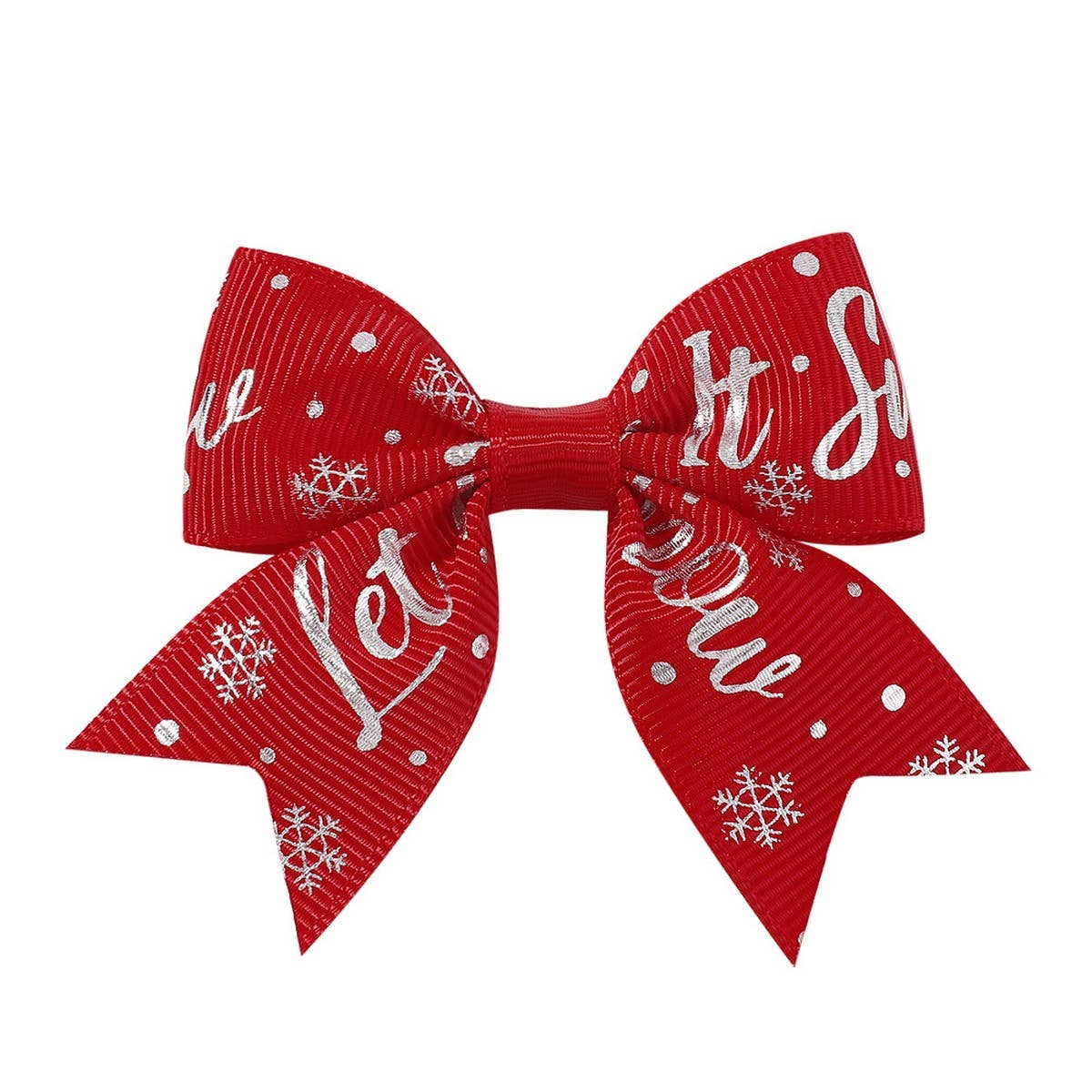 GIRLS XMAS HAIR CLIP WITH REINDEER SNOW_CWAHA6693