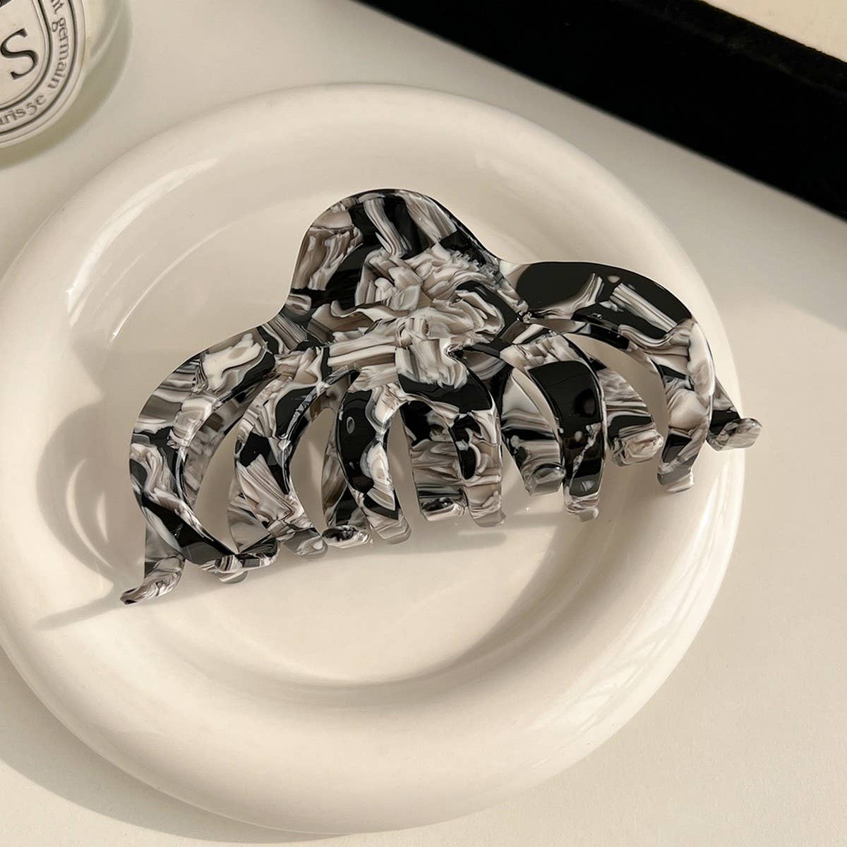 Vintage Pumpkin Acetate Hair Claw Clip For Women