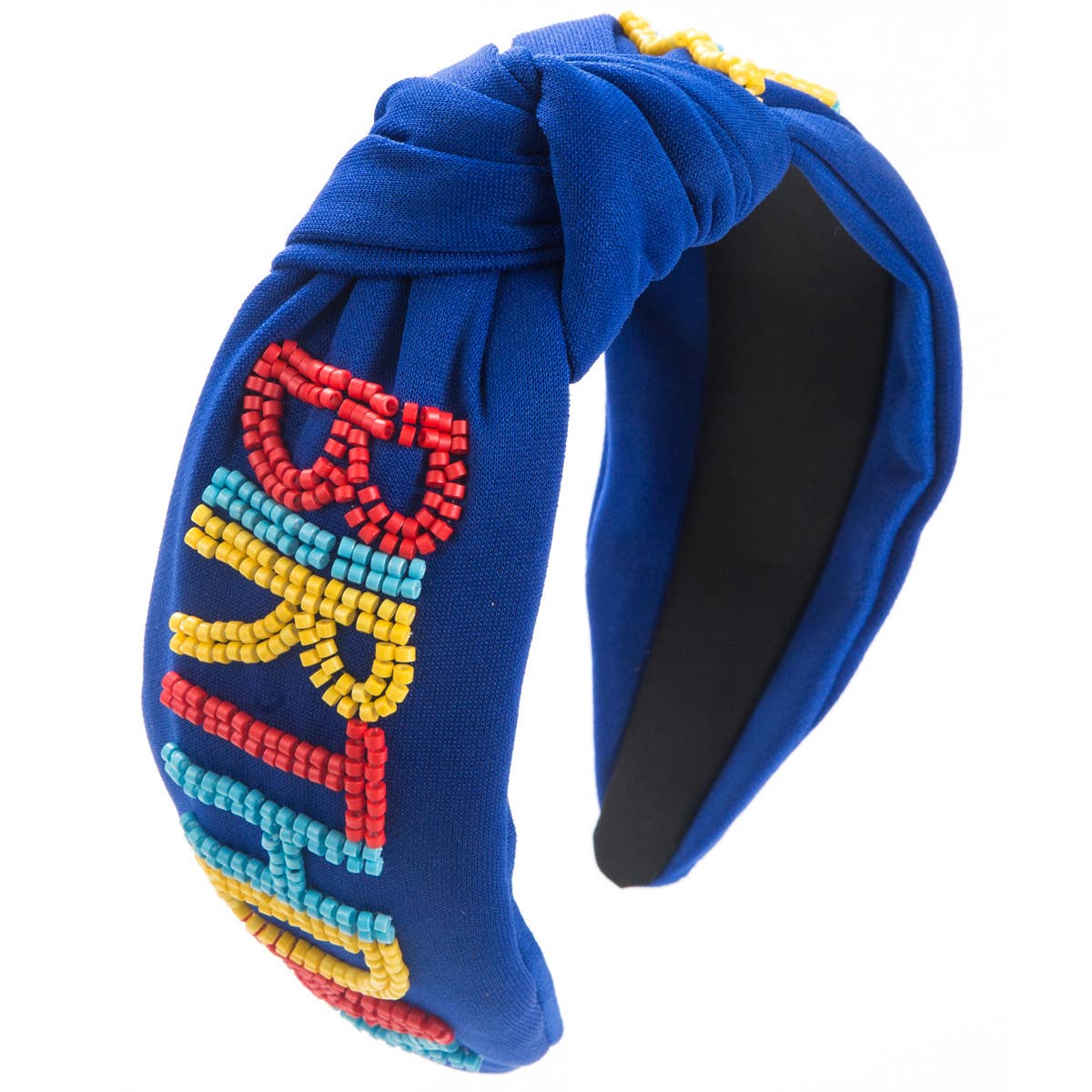 NEW HANDMADE RICE BEAD KNOTTED HEADBAND_CWAHA1785