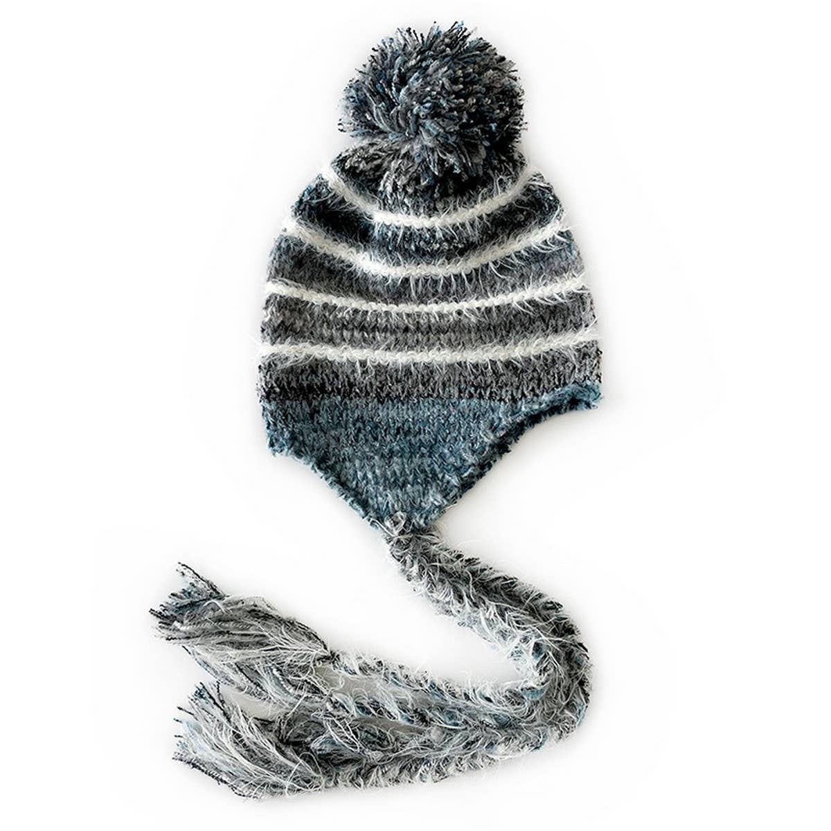 SWEET MIXED COLOR EARMUFFS KNITTED HAT_CWAH2049