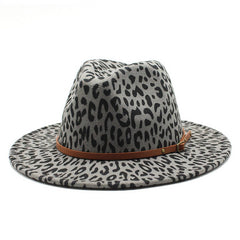 JAZZ HAT FASHION ALL MATCH WOOLEN HAT WIDE BRIM HAT_CWAH2607