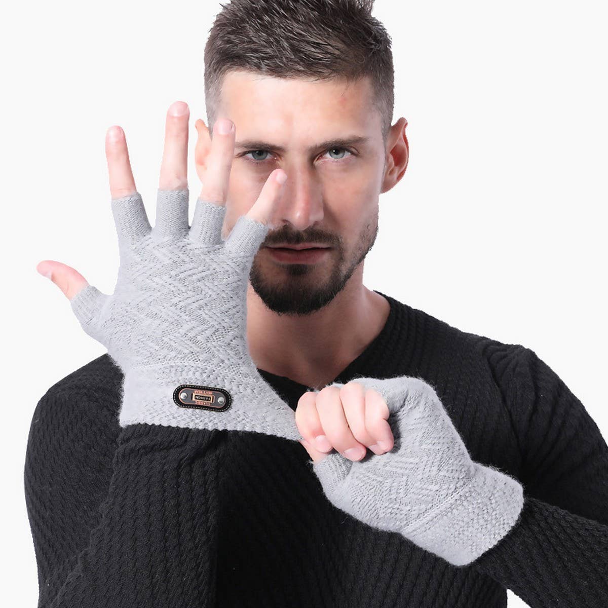Winter Men'S Knitted Touchscreen Warm Gloves_Cwag0232