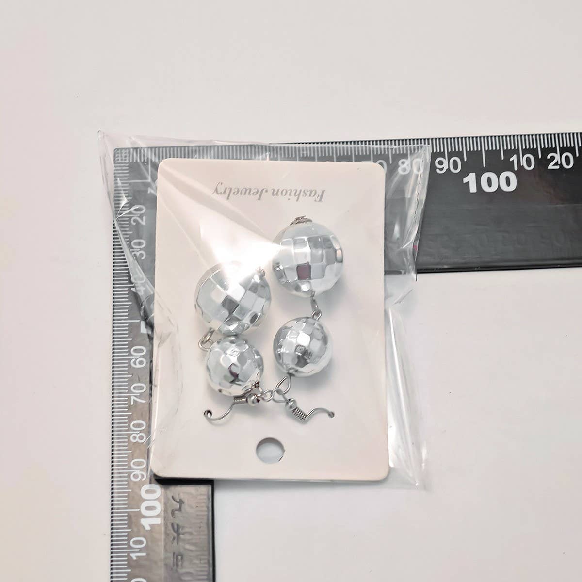 GEOMETRIC STITCHING BALL BEAD DROPEARRINGS_CWAJE1480