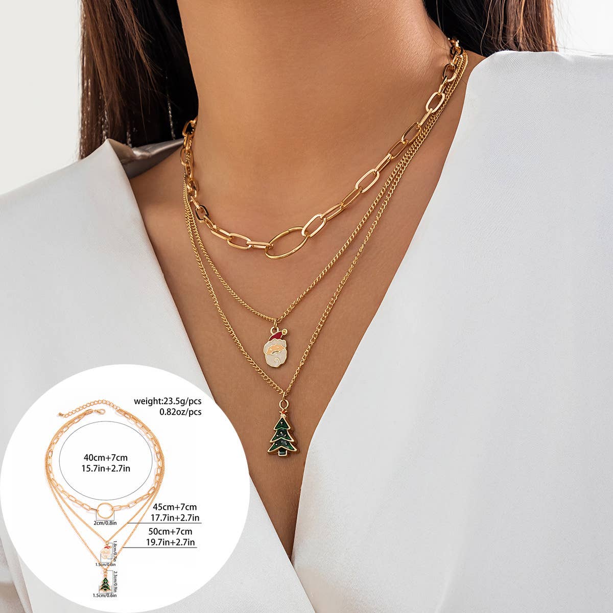SIMPLE CUTEANDCREATIVEMULTI ELEMENT NECKLACE_CWAJE1487