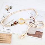 Cwabe0567_Bohemian Tassel Wood Button Belt