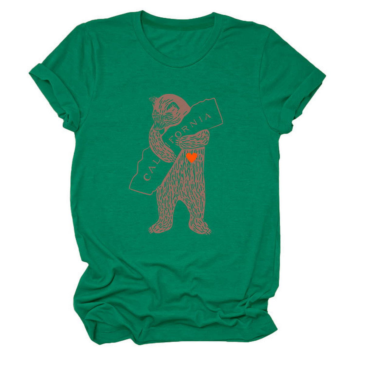 FUNNY BEAR SHORT SLEEVE T SHIRT FOR HER_CWTTS1505