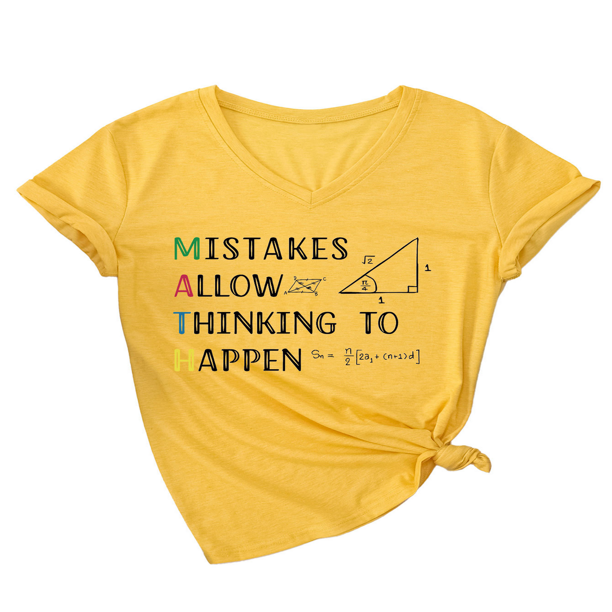 Wome V-Neck Graphic Tee Summ Casual Fit_Cwtts1487