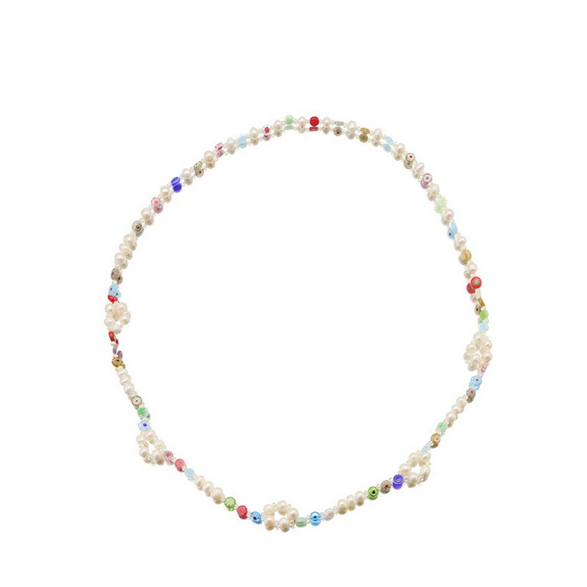 Womens Natural Freshwater Pearl Necklace